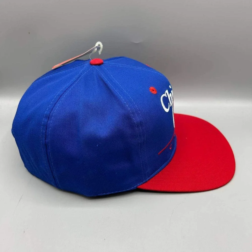 Vintage Chicago Cubs Hat Men Blue Red Twins Enterprise MLB Snap Back Cap New